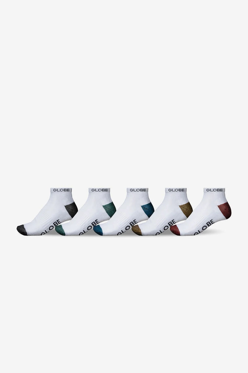 Globe Ingles Ankle Sock 5 Pack