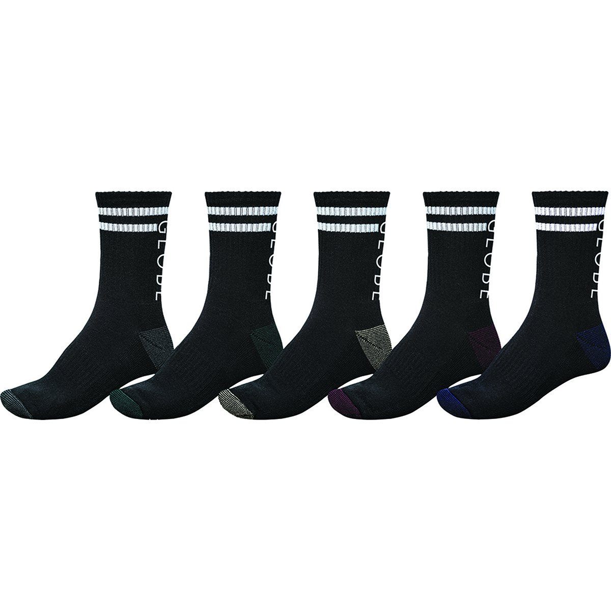 Globe Carter Crew Socks 5 Pack