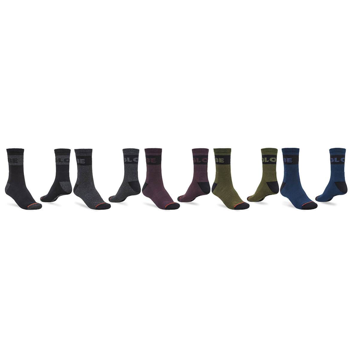 Globe Horizons Crew Socks 5 Pack