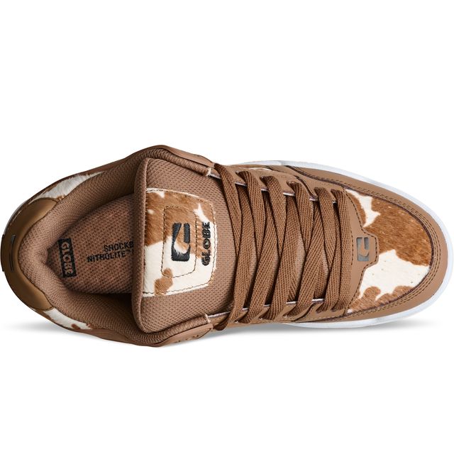 Globe Tilt - Brown / White Cow