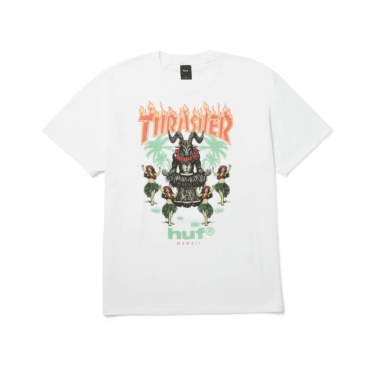 Huf X Thrasher Goat Luau Tee - White