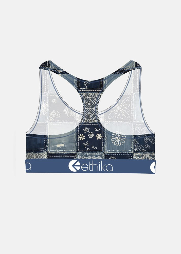 Ethika Girls Bomber Sashiko Sports Bra