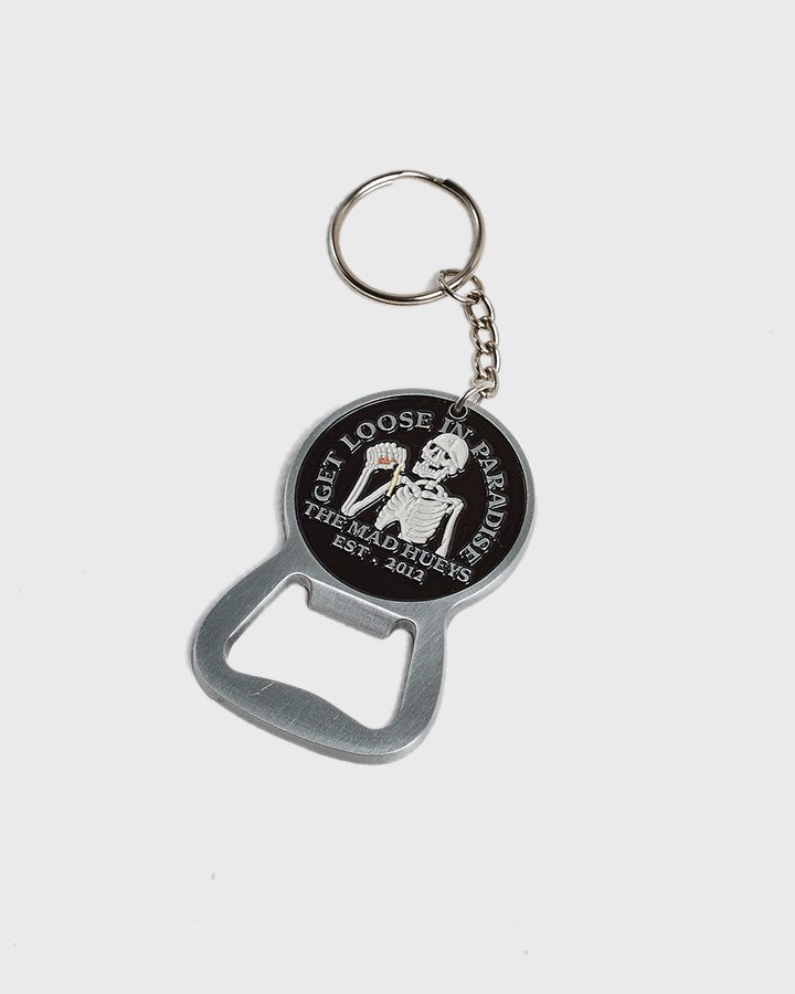 The Mad Hueys Loose In Paradise Bottle Opener Keyring