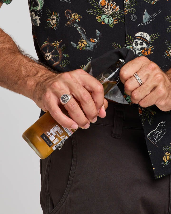 The Mad Hueys Shipwrecked Captain Woven Shirt