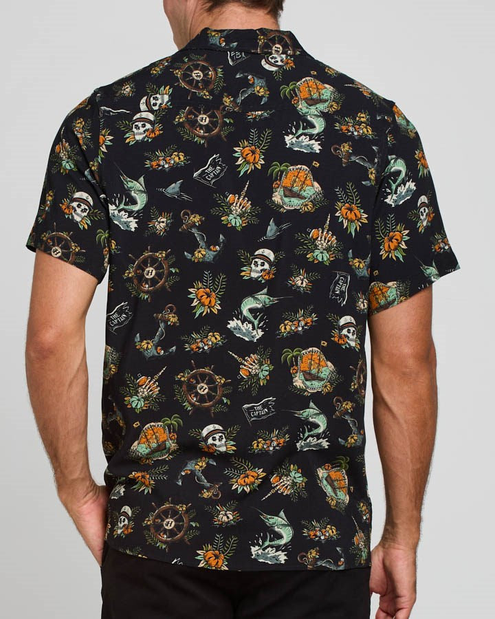 The Mad Hueys Shipwrecked Captain Woven Shirt