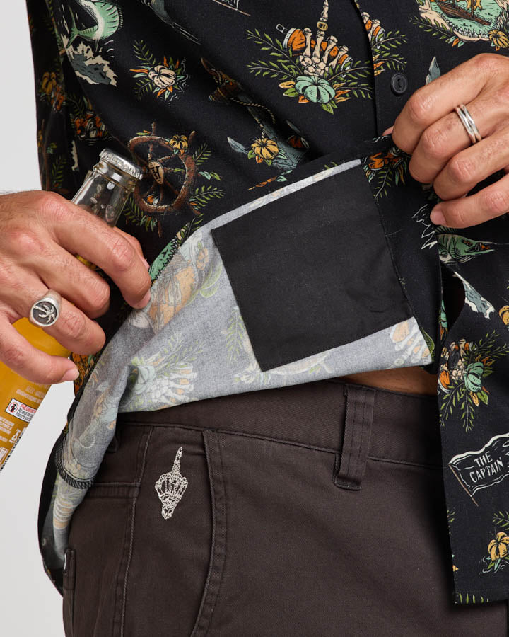 The Mad Hueys Shipwrecked Captain Woven Shirt