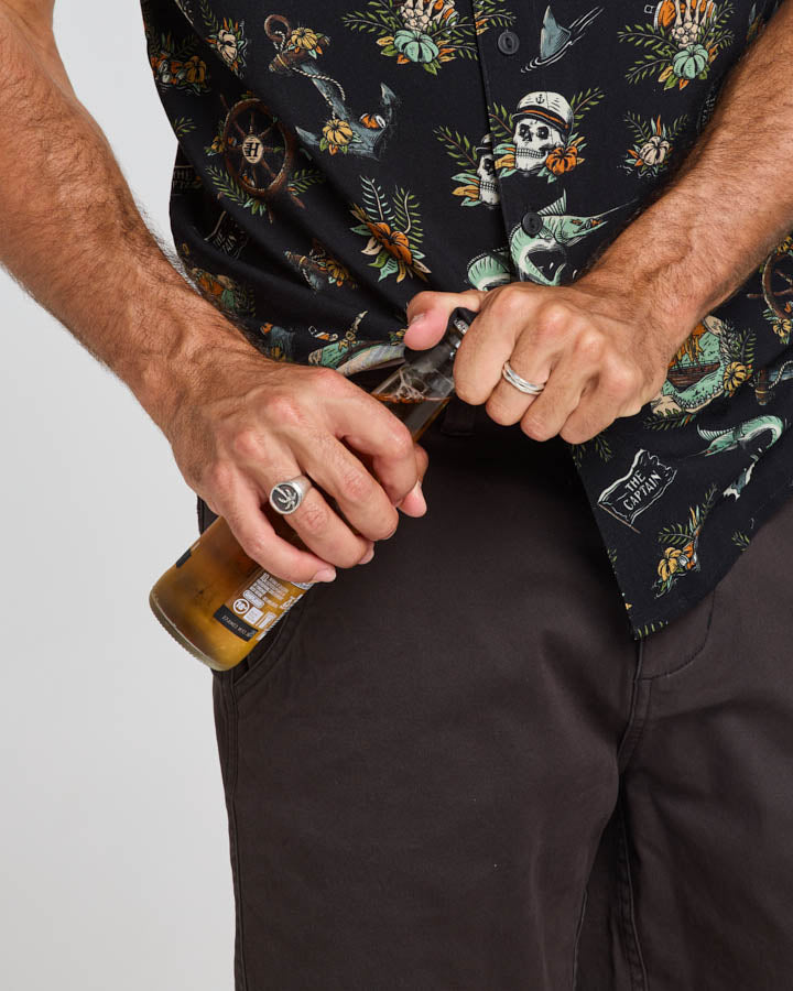 The Mad Hueys Shipwrecked Captain Woven Shirt