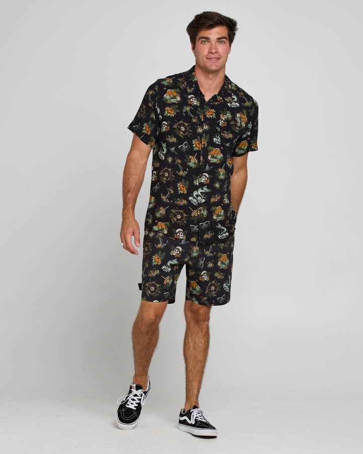 The Mad Hueys Shipwrecked Captain Woven Shirt