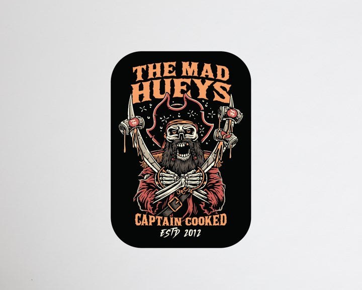 The Mad Hueys Captain Cooked Sticker