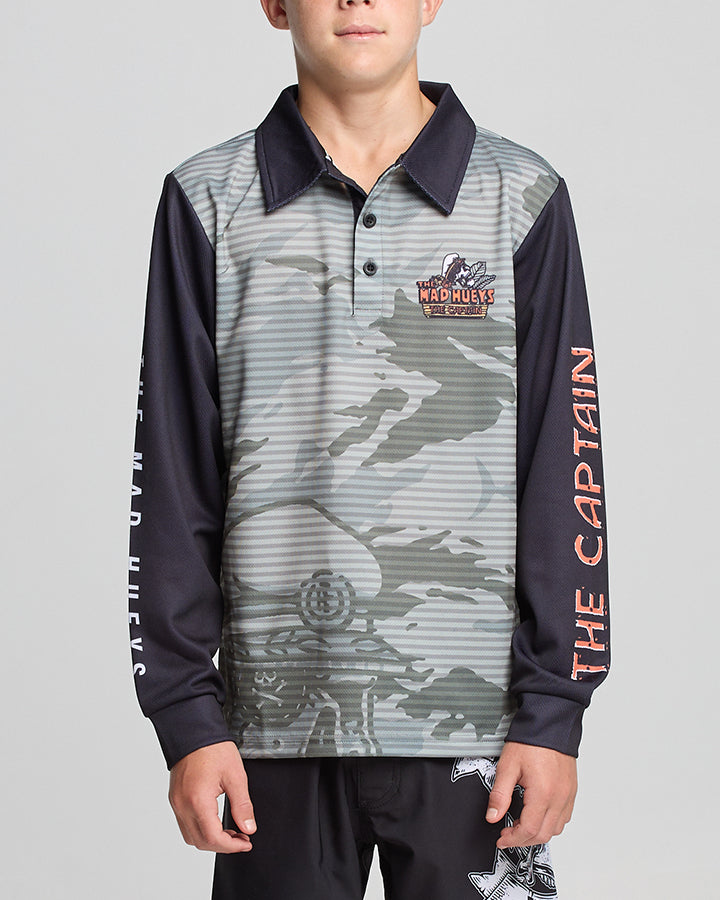 The Mad Hueys THE ISLAND CAPTAIN | YOUTH UPF 50+ FISHING JERSEY