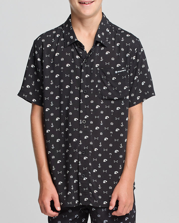 The Mad Hueys ANCHOR BONES | YOUTH WOVEN SHIRT