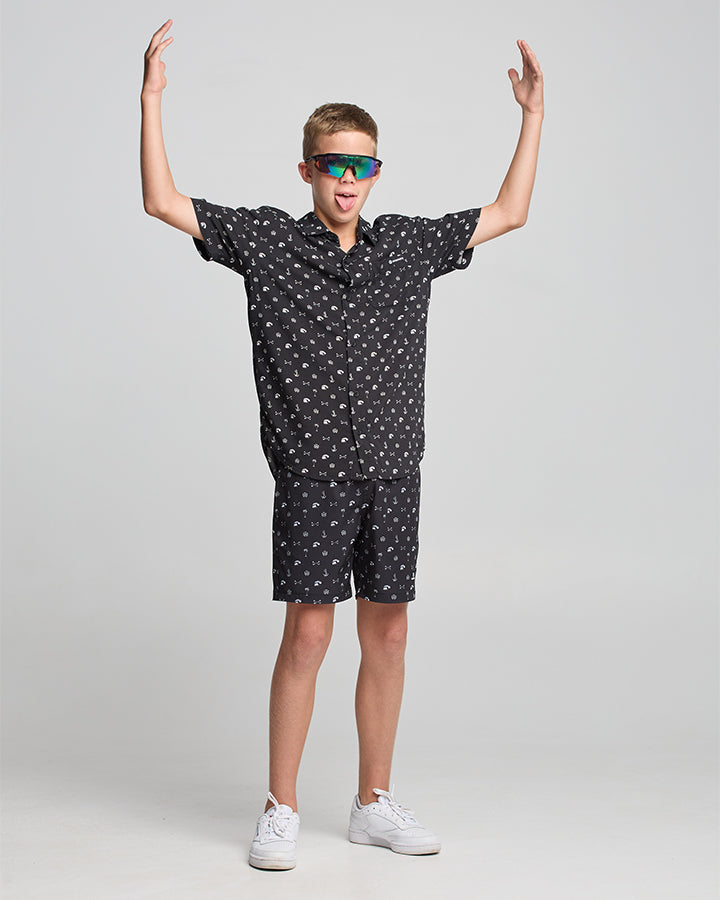 The Mad Hueys ANCHOR BONES | YOUTH WOVEN SHIRT