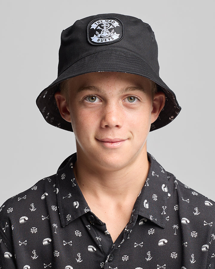 The Mad Hueys ANCHOR BONES | YOUTH REVERSIBLE BUCKET HAT