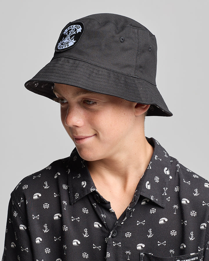 The Mad Hueys ANCHOR BONES | YOUTH REVERSIBLE BUCKET HAT