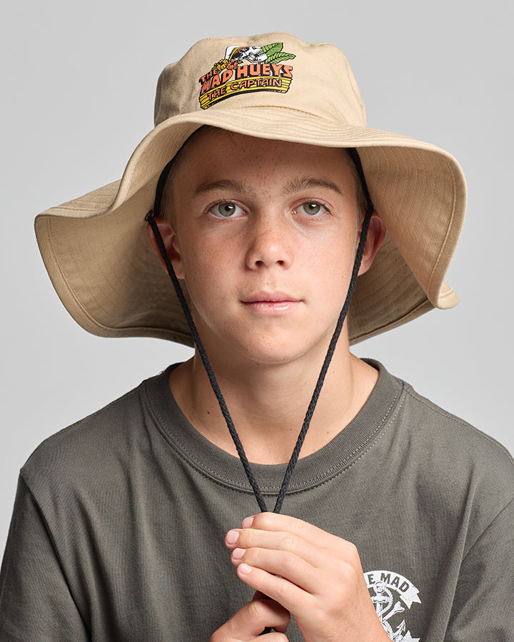 The Mad Hueys THE ISLAND CAPTAIN | YOUTH WIDE BRIM HAT
