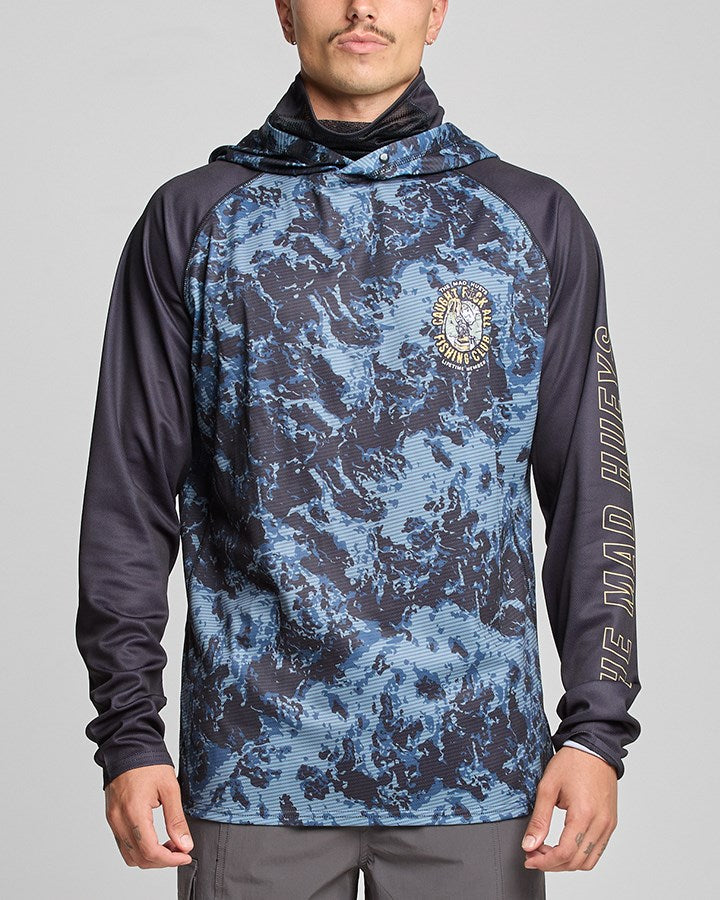 The Mad Hueys CAUGHT FK ALL | UPF 50+ HOODED MASKED FISHING JERSEY
