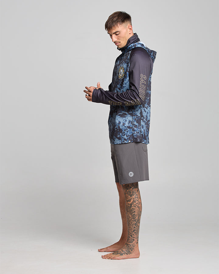 The Mad Hueys CAUGHT FK ALL | UPF 50+ HOODED MASKED FISHING JERSEY