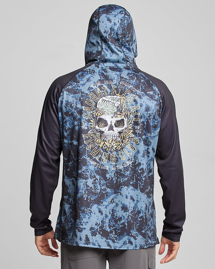 The Mad Hueys CAUGHT FK ALL | UPF 50+ HOODED MASKED FISHING JERSEY