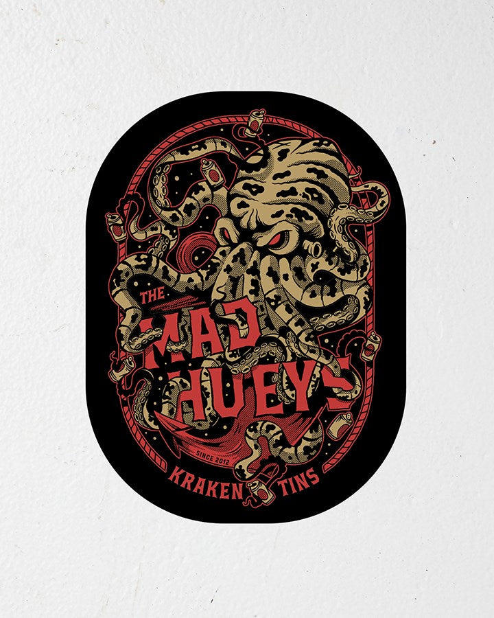 The Mad Hueys KRAKEN TINS | STICKER