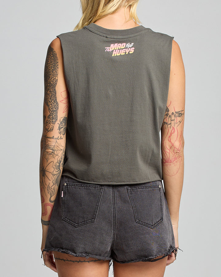 The Mad Hueys SEE YOU ON THE TRACK | WOMENS CROP MUSCLE