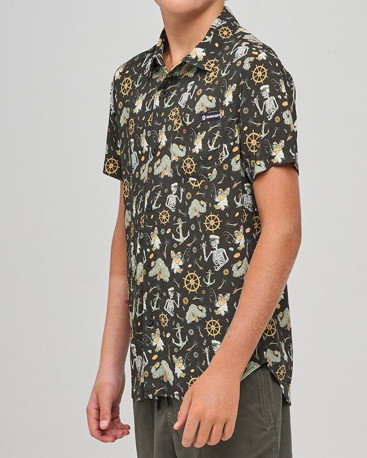 The Mad Hueys CROC CAPTAIN | YOUTH SS WOVEN SHIRT