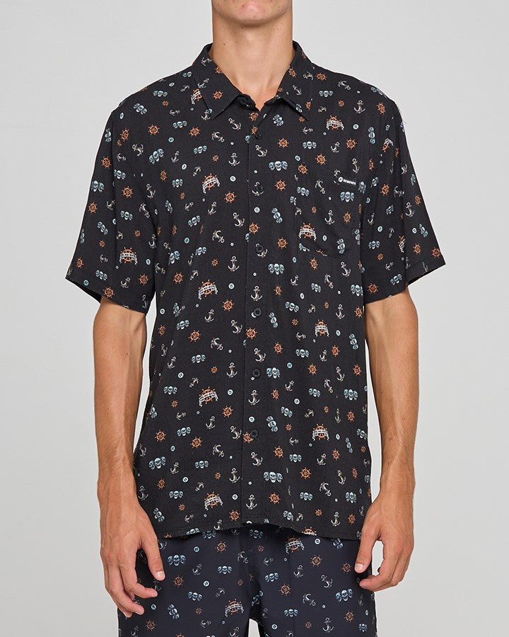 The Mad Hueys TRIPLE ANCHOR | SS WOVEN SHIRT