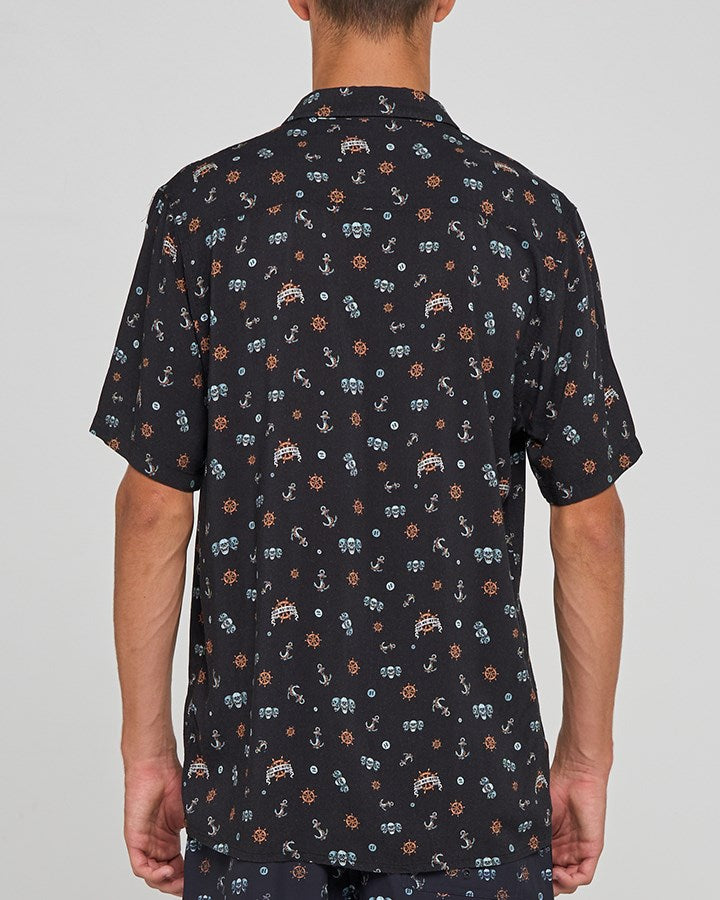 The Mad Hueys TRIPLE ANCHOR | SS WOVEN SHIRT