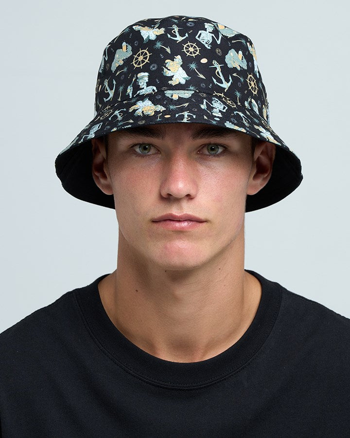 The Mad Hueys DAY FOR IT FROGGIES | REVERSIBLE BUCKET HAT