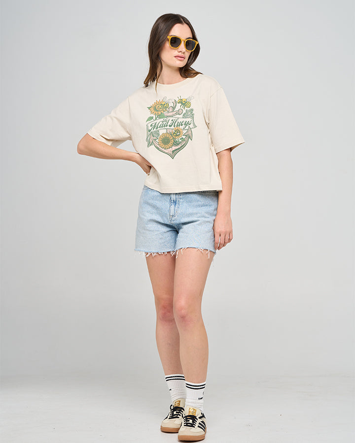 The Mad Hueys BEE ANCHOR | WOMENS BOXY TEE