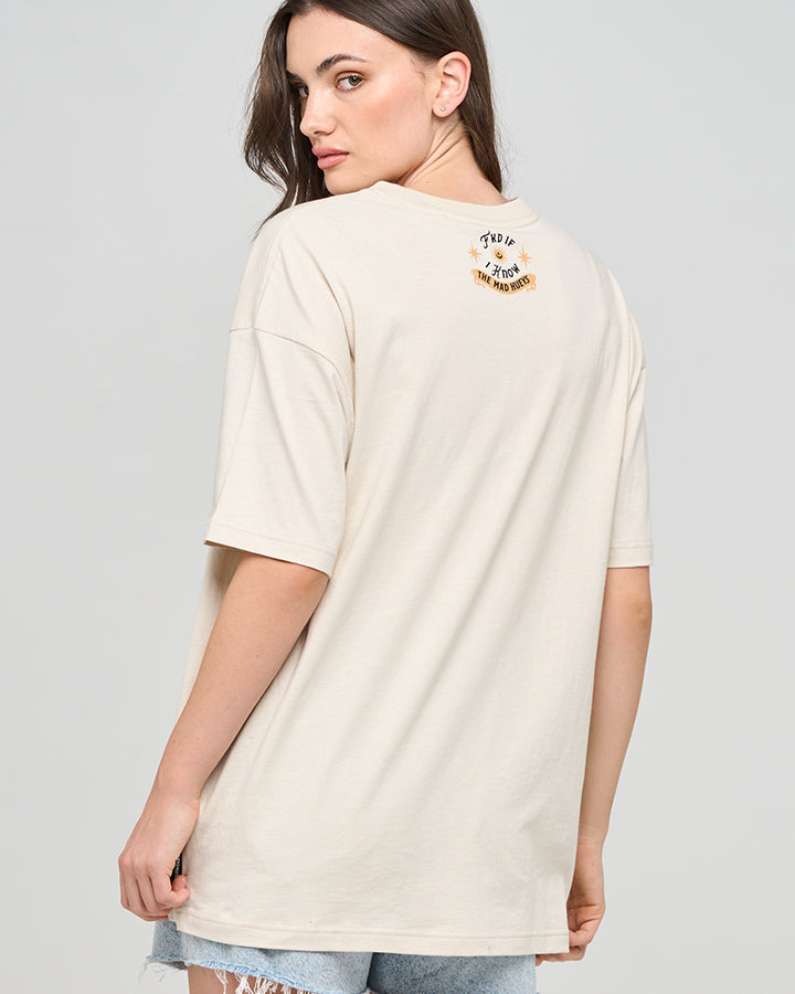 The Mad Hueys FKD IF I KNOW | WOMENS OVERSIZED TEE