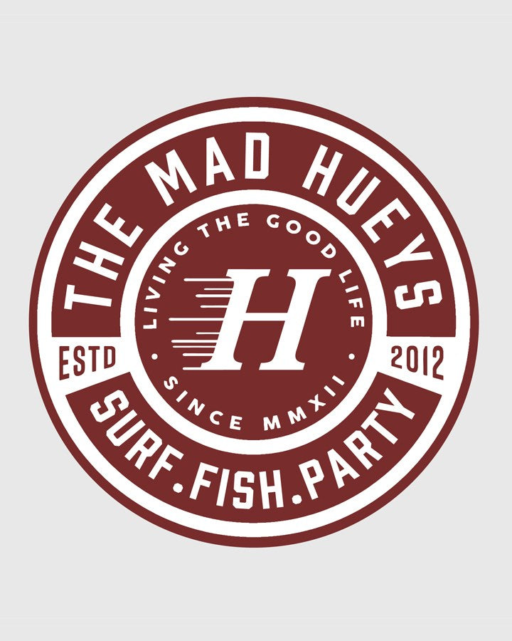 The Mad Hueys Surf Fish Party Sticker