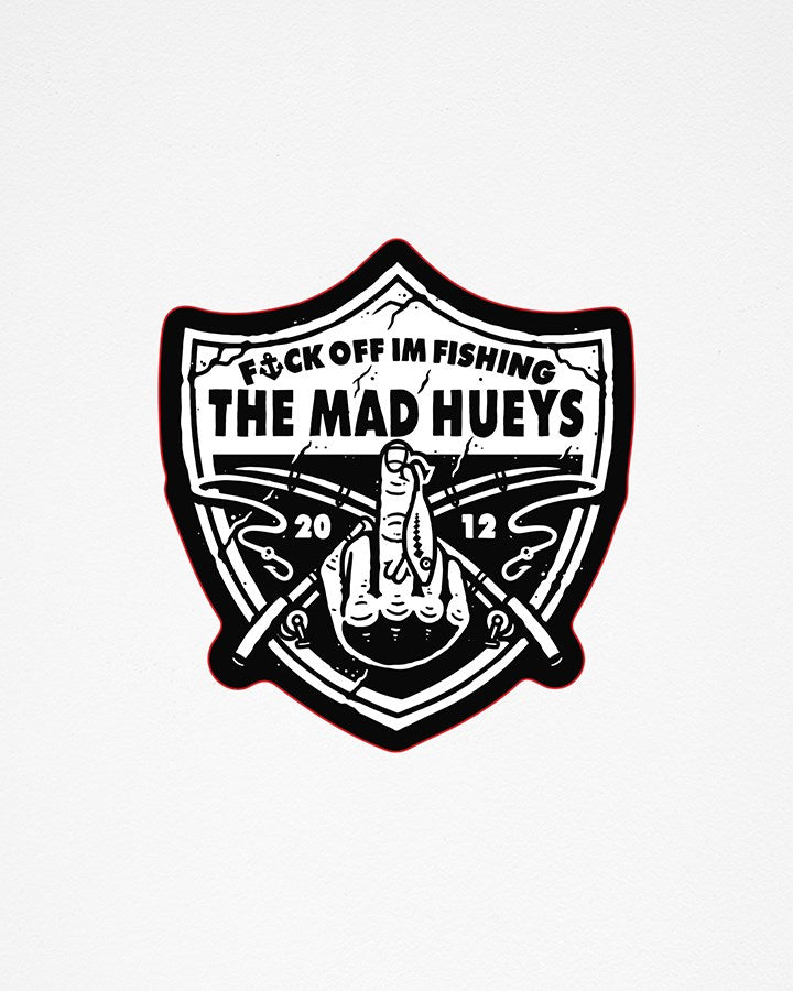 The Mad Hueys Raider Fk Off Fishing Sticker