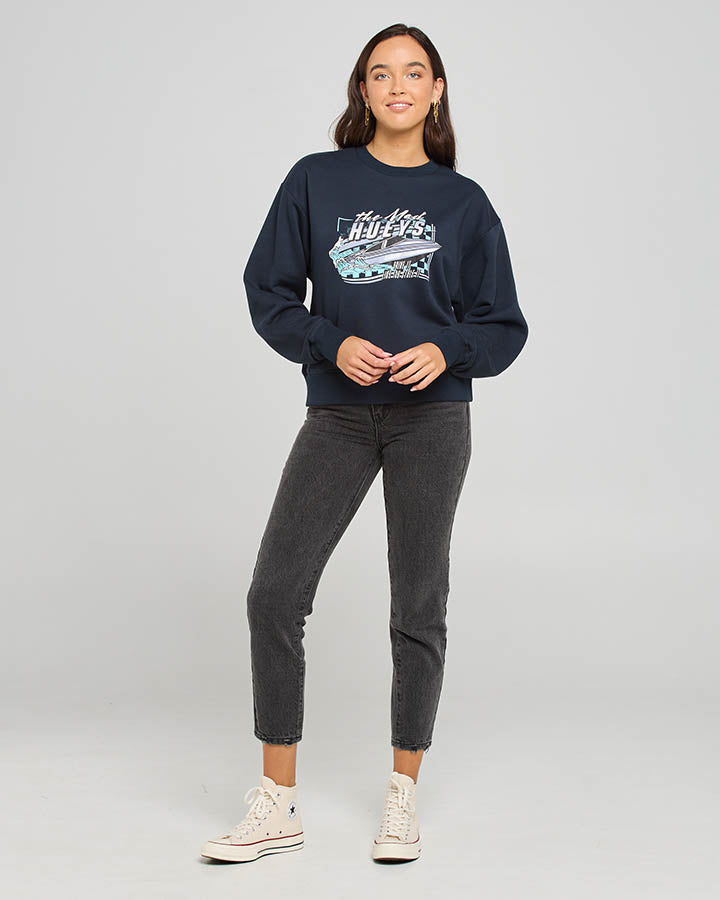 The Mad Hueys Drive It Like You Stole It Womens Crew