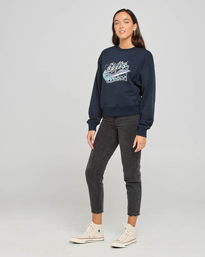 The Mad Hueys Drive It Like You Stole It Womens Crew