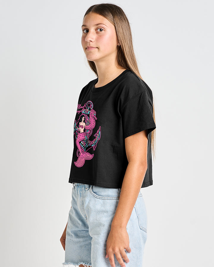 The Mad Hueys SEAHORSE | GIRLS BOXY SS TEE