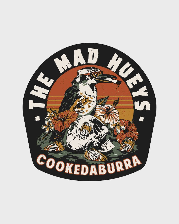 The Mad Hueys STRANDED COOKEDABURRA | STICKER