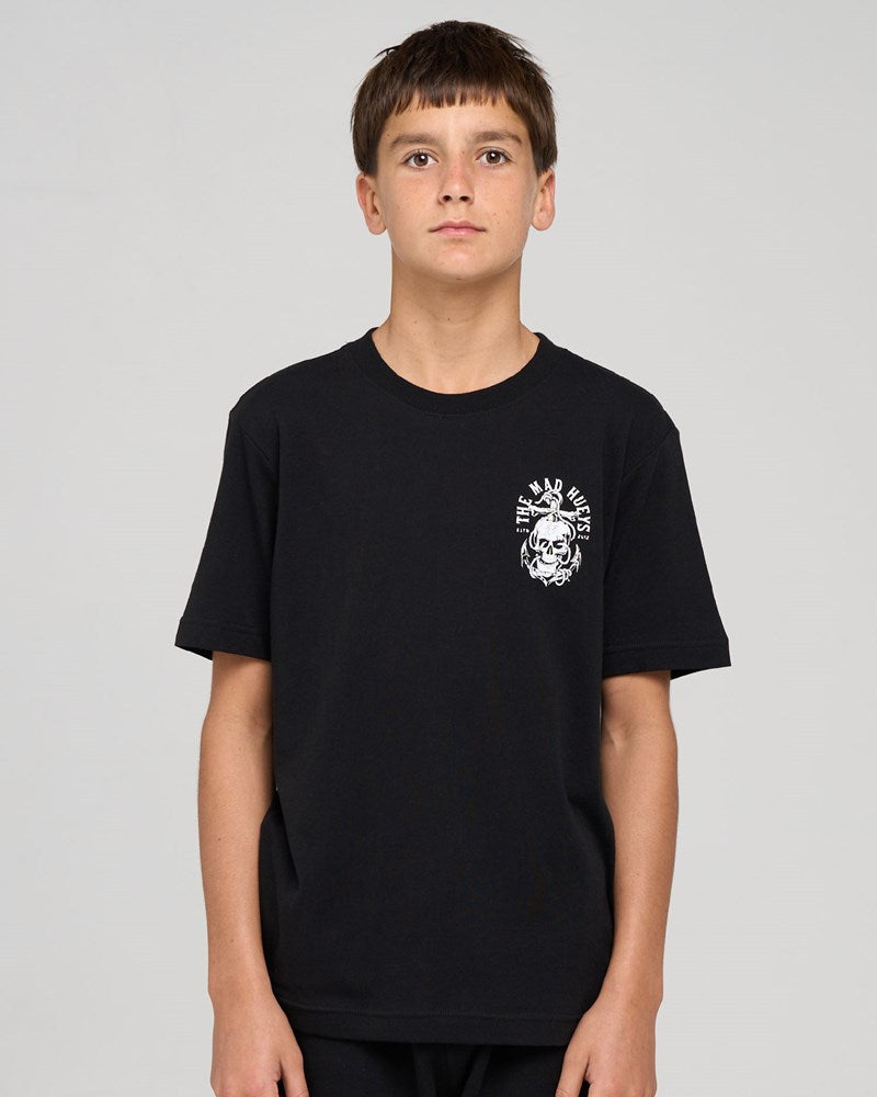THE MAD HUEYS ROPE SKULL ANCHOR | YOUTH SS TEE