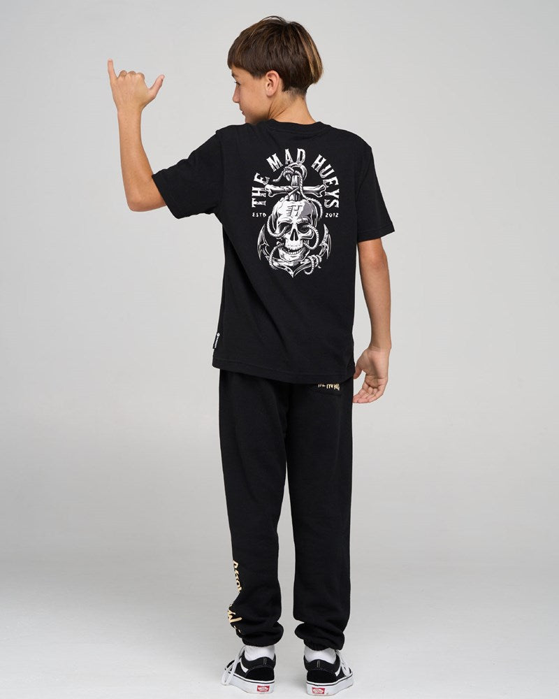 THE MAD HUEYS ROPE SKULL ANCHOR | YOUTH SS TEE