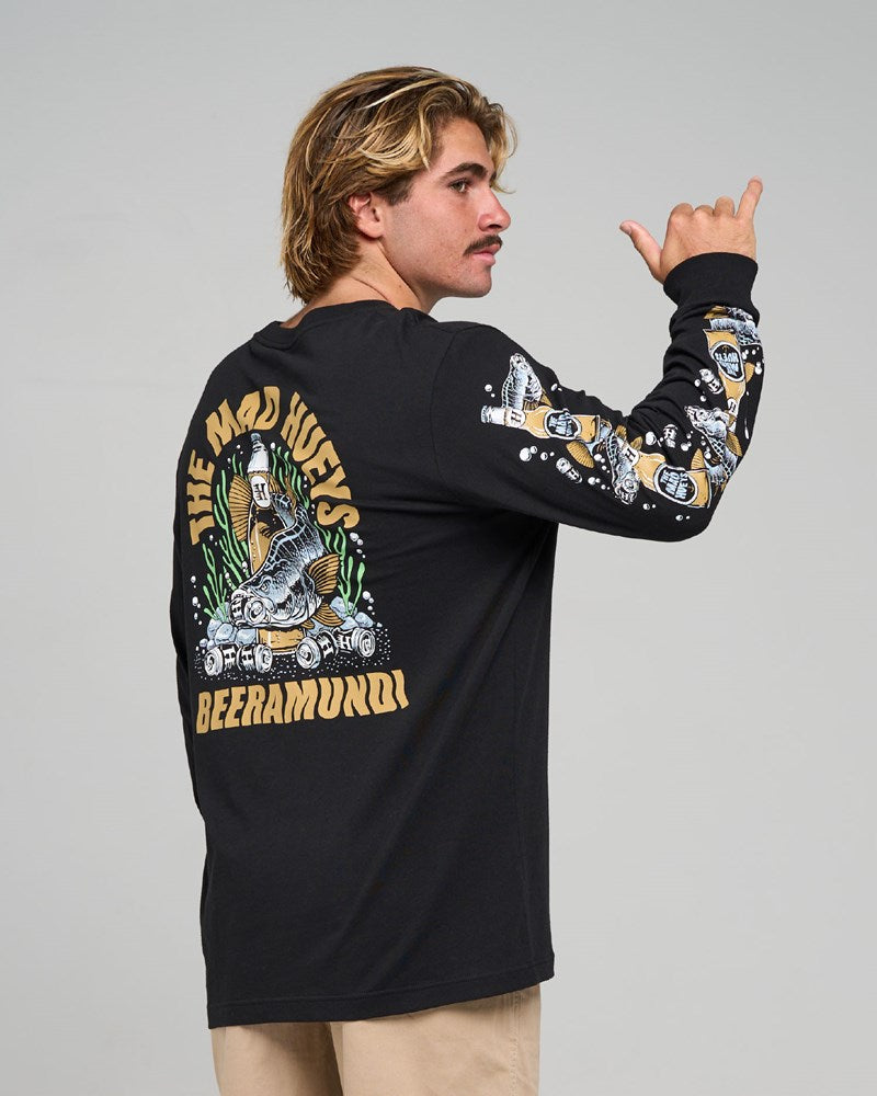 THE MAD HUEYS BEERAMUNDI | LS TEE