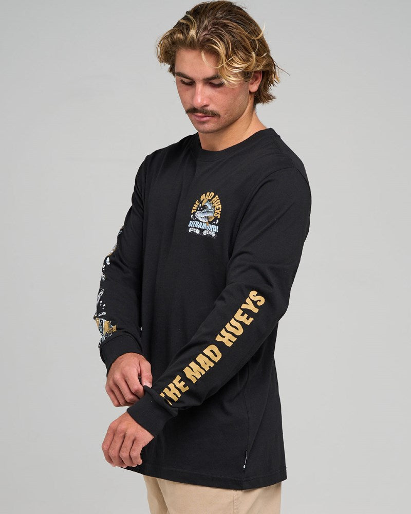 THE MAD HUEYS BEERAMUNDI | LS TEE
