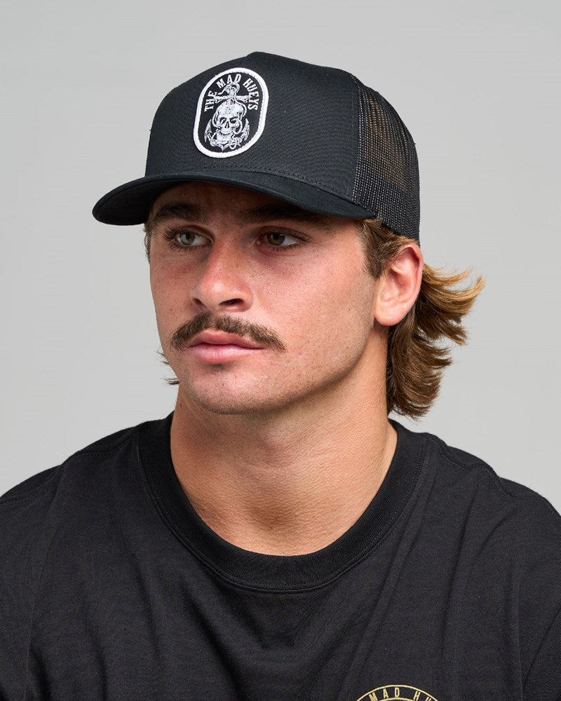 THE MAD HUEYS ROPE SKULL ANCHOR | TWILL TRUCKER
