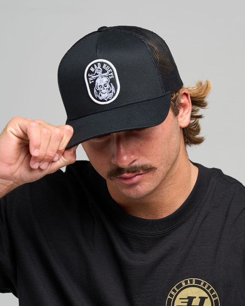 THE MAD HUEYS ROPE SKULL ANCHOR | TWILL TRUCKER