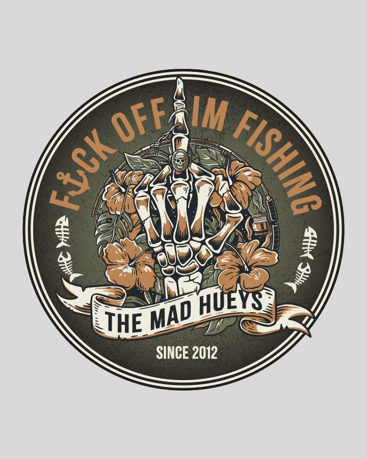 THE MAD HUEYS FK OFF FISH | STICKER