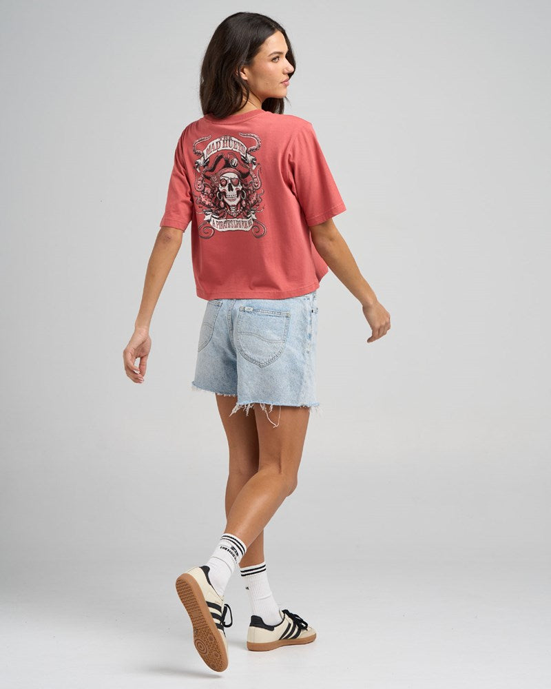 THE MAD HUEYS PIRATES LIFE | WOMENS BOXY TEE