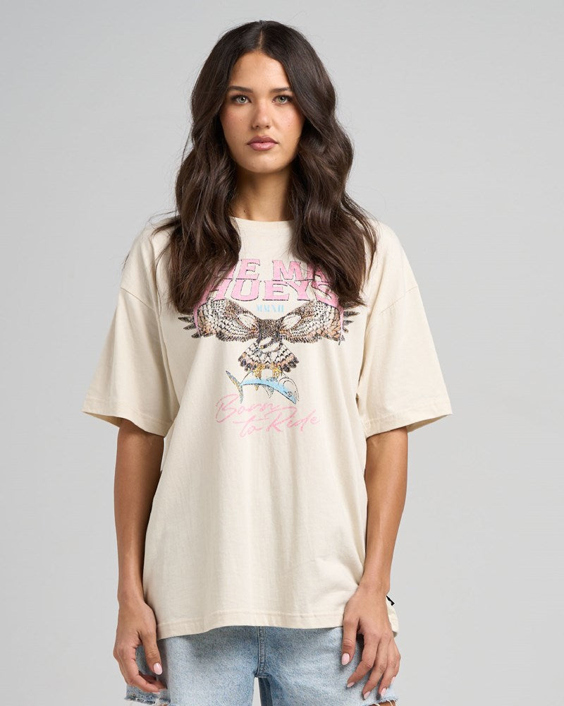 THE MAD HUEYS BORN TO HUEYS | WOMENS OVERSIZED TEE
