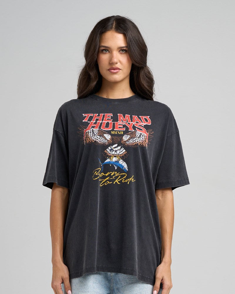 THE MAD HUEYS BORN TO HUEYS | WOMENS OVERSIZED TEE