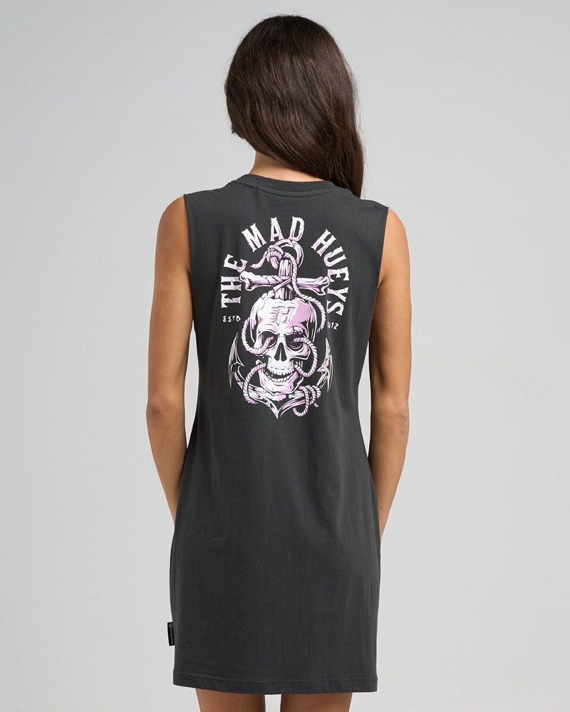 THE MAD HUEYS ROPE SKULL ANCHOR | WOMENS MUSCLE DRESS