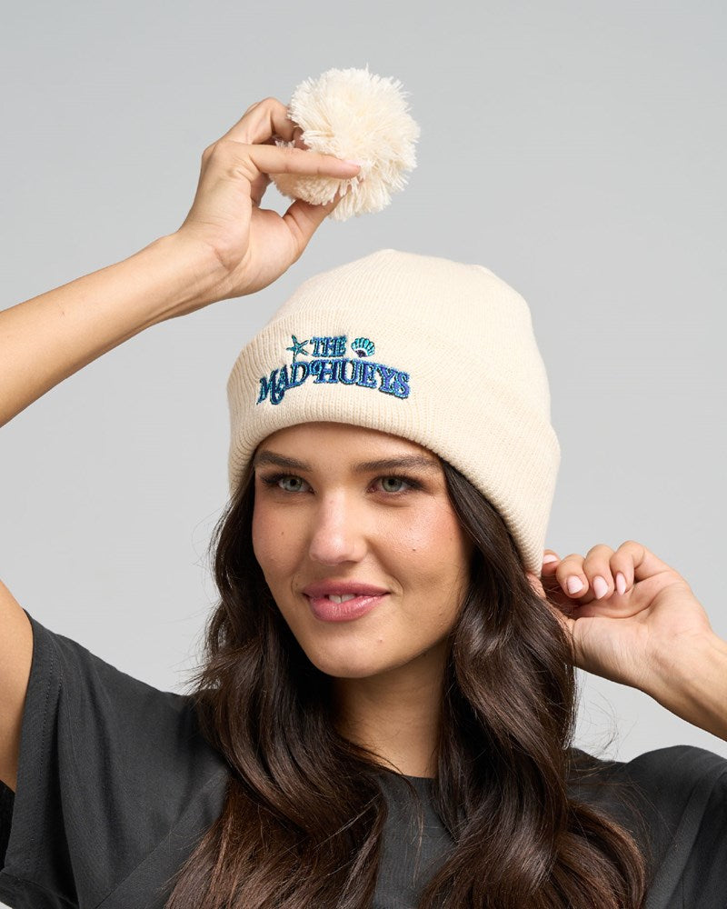 THE MAD HUEYS MERMAIDS DRINK FREE | WOMENS RELAXED BEANIE