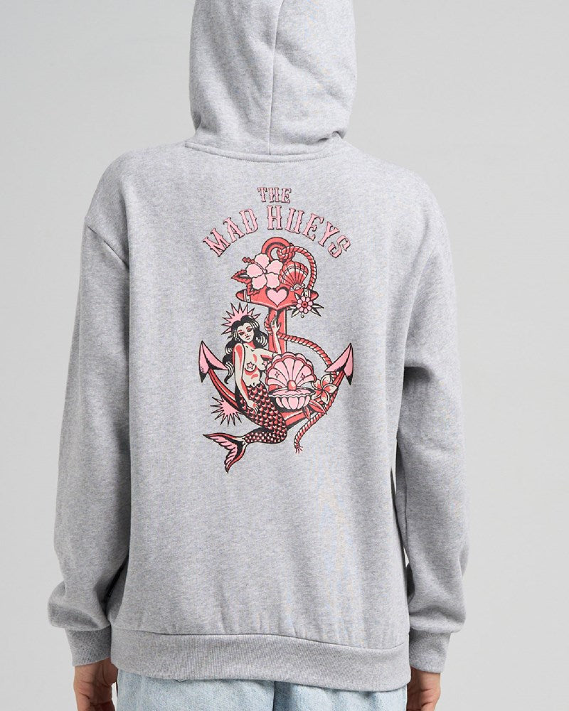 THE MAD HUEYS MERMAID ANCHOR | WOMENS HOODED PULLOVER
