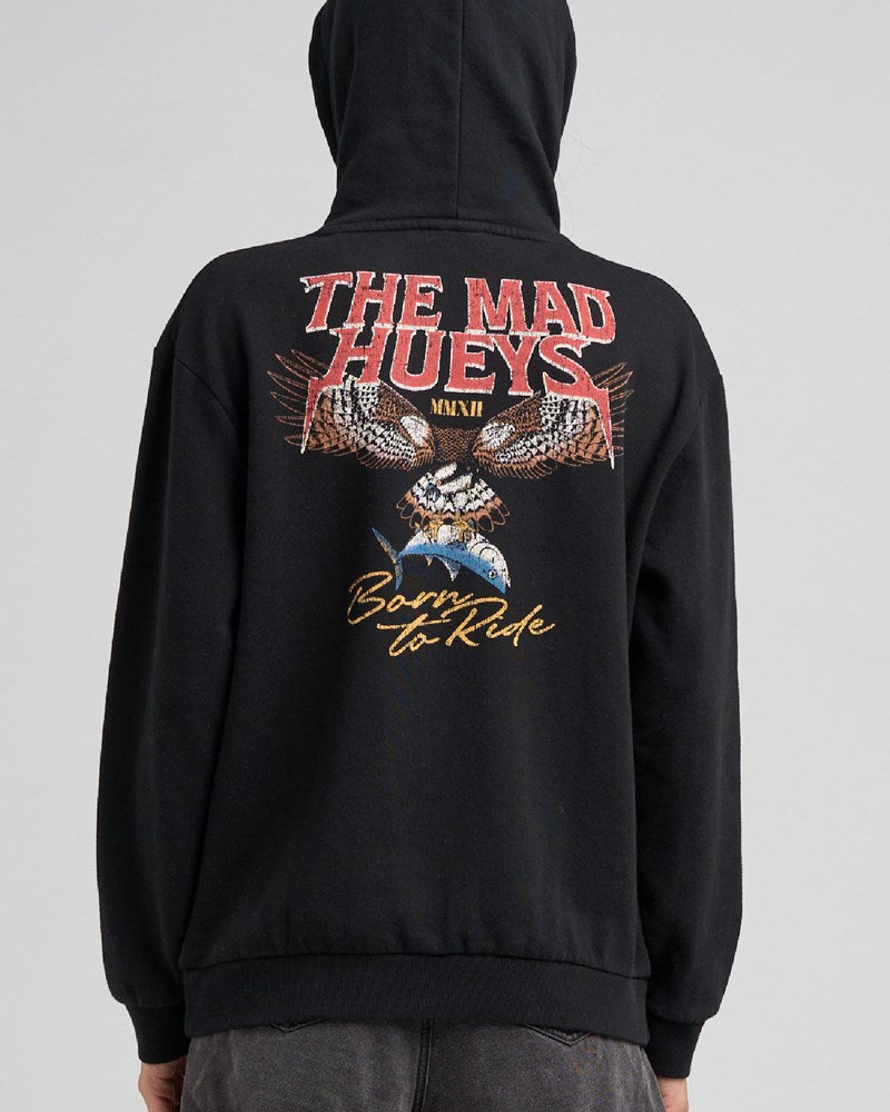 THE MAD HUEYS BORN TO HUEYS | WOMENS HOODED PULLOVER